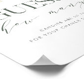 Raad eens hoeveel Baby shower het signaal afgeeft Poster (Hoek)