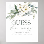 Raad eens hoeveel Baby shower het signaal afgeeft Poster (Voorkant)