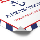 Raad eens hoeveel Baby showers er op het zeewater Poster (Hoek)