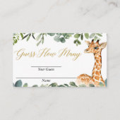 Raad eens hoeveel baby showers kaarten (Voorkant)