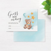 Raad eens hoeveel Beer Baby shower Visitekaartje (Bureau)
