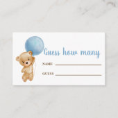 Raad eens hoeveel beer-kaarten er zijn informatiekaartje (Voorkant)