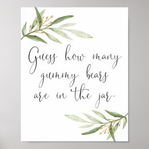 Raad eens hoeveel beren er in de pot zitten poster