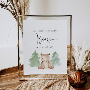 Raad eens hoeveel beren er in de pot zitten poster