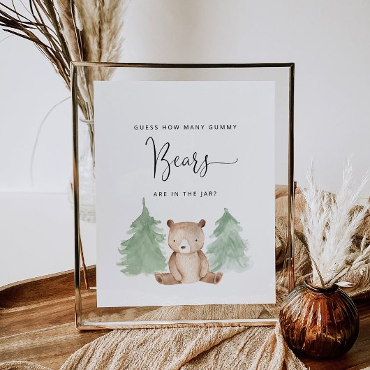 Raad eens hoeveel beren er in de pot zitten poster