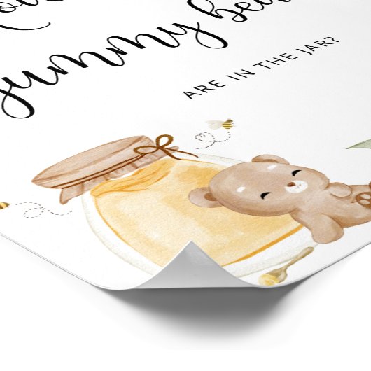 Raad eens hoeveel beren er in de pot zitten poster (Hoek)