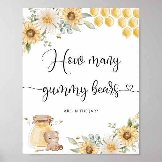 Raad eens hoeveel beren er in de pot zitten poster (Voorkant)