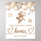 Raad eens hoeveel beren gummy poster (Voorkant)