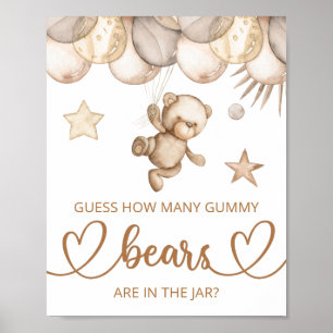 Raad eens hoeveel beren gummy poster