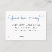 Raad eens hoeveel Blue Donuts Baby Sprinkle spel Visitekaartje (Voorkant)