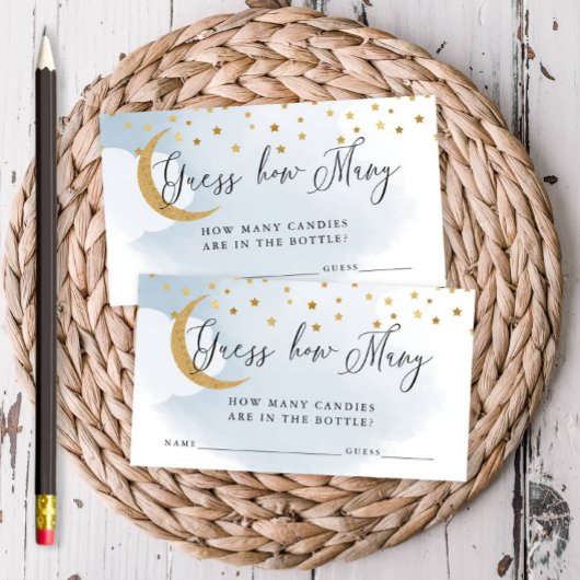 Raad eens hoeveel Blue Over the Moon Kaart raden