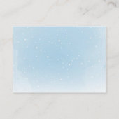 Raad eens hoeveel Blue Teddy Bear Baby shower Kaar Informatiekaartje (Achterkant)