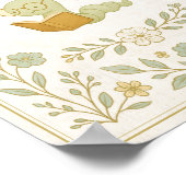 Raad eens hoeveel boekenwurmen Baby shower Poster (Hoek)