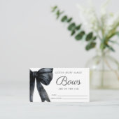 Raad eens hoeveel bogen zwart Vrijgezellenfeest sp Informatiekaartje (Staand voorkant)