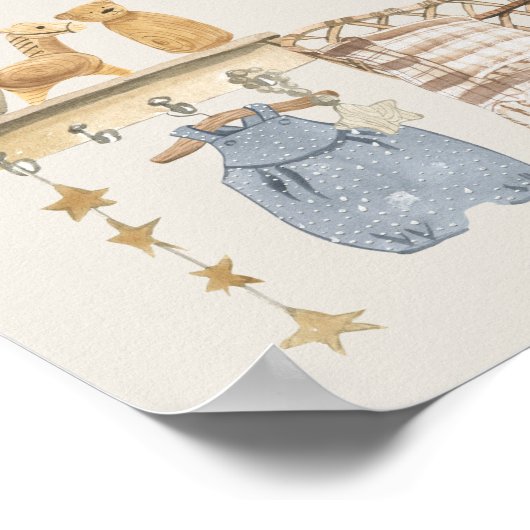 Raad eens hoeveel Boho Baby kwekerij Baby shower s Poster (Hoek)