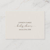 Raad eens hoeveel Boho Nursery Baby shower Game Informatiekaartje (Achterkant)