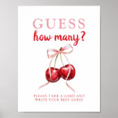 Raad eens hoeveel Cherry Baby shower spel Poster (Voorkant)