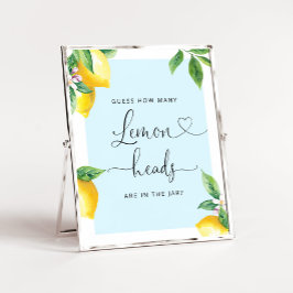 Raad eens hoeveel citroenkoppen er in het poster z