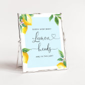 Raad eens hoeveel citroenkoppen er in het poster z