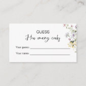 Raad eens hoeveel Corks Bruidsspel Informatiekaartje (Voorkant)