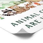 Raad eens hoeveel Crackers Woodland Baby shower sp Poster (Hoek)