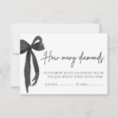 Raad eens hoeveel diamanten Vrijgezellenfeest spel Kaart (Voorkant)