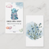 Raad eens hoeveel Dragon Eggs Baby shower Game Informatiekaartje (Voorkant / Achterkant)