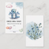 Raad eens hoeveel Dragon Eggs Baby shower Game Informatiekaartje (Voorkant / Achterkant)
