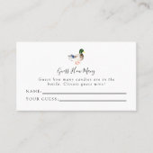 Raad eens hoeveel eenden Baby shower eenvoudig ele Plaatskaartje (Voorkant)