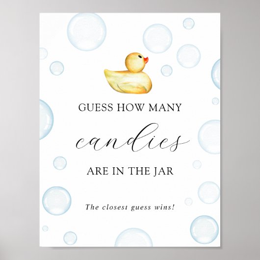 Raad eens hoeveel er in het Poster van het Jar Sho (Voorkant)