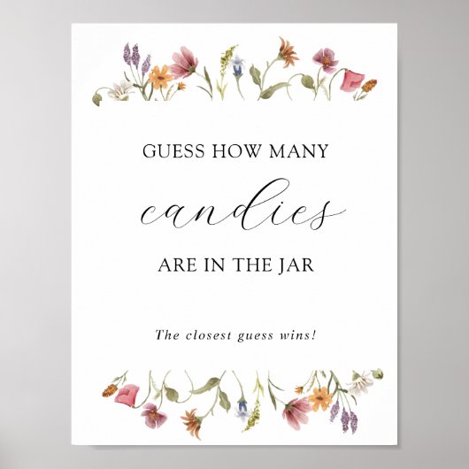 Raad eens hoeveel er in het Poster van het Jar Sho (Voorkant)