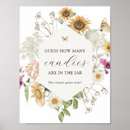 Raad eens hoeveel er in het potje douche spel poster