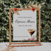 Raad eens hoeveel espressobonen Vrijgezellenfeest Poster