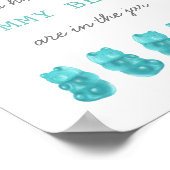 Raad eens hoeveel Gummy Beren Blue Game Sign Poster (Hoek)