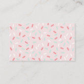 Raad eens hoeveel gummy Beren roze Baby shower spe Informatiekaartje (Achterkant)