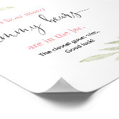 Raad eens hoeveel gummy beren roze goudgroen spele poster (Hoek)