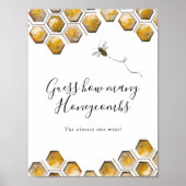 Raad eens hoeveel Honeycombi Shower Game Poster (Voorkant)