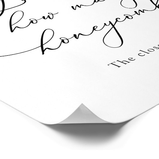 Raad eens hoeveel Honeycombi Shower Poster (Hoek)