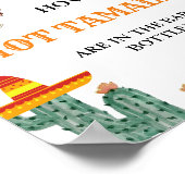 Raad eens hoeveel Hot Tamales Fiesta Baby shower Poster (Hoek)