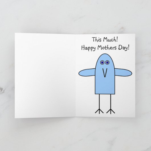 Raad eens hoeveel ik van je hou, mam feestdagen kaart (Binnen)