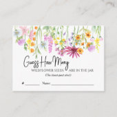 Raad eens hoeveel Kaart Wildflower Meadow Game (Voorkant)