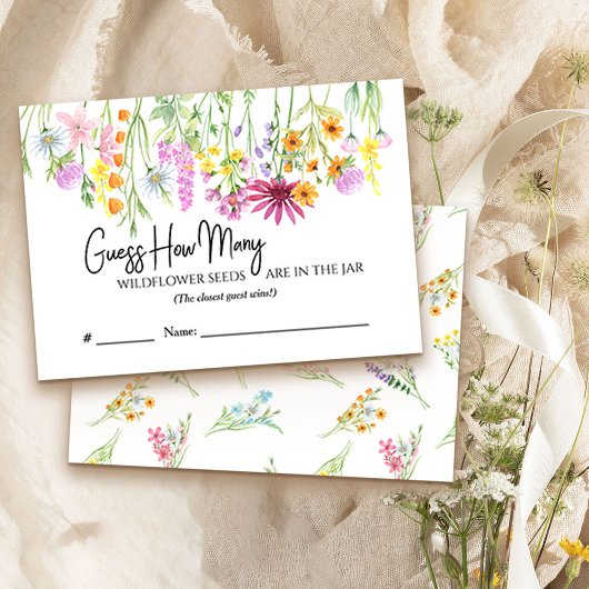 Raad eens hoeveel Kaart Wildflower Meadow Game