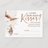 Raad eens hoeveel Kaarten Kisses spelen - Terracot (Voorkant)