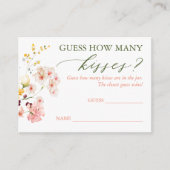 Raad eens hoeveel Kaarten Kisses spelen - Wildbloe (Voorkant)