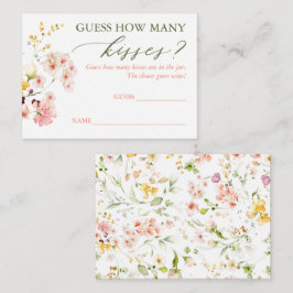 Raad eens hoeveel Kaarten Kisses spelen - Wildbloe