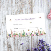 Raad eens hoeveel kisses bloemenvlinder spel informatiekaartje