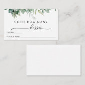 Raad eens hoeveel Kisses Enclosure Kaart (Voorkant / Achterkant)