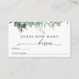 Raad eens hoeveel Kisses Enclosure Kaart