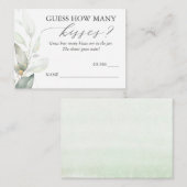 Raad eens hoeveel Kisses Greenery Game Cards Informatiekaartje (Voorkant / Achterkant)