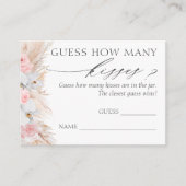 Raad eens hoeveel Kisses Pampas Grass Game Kaarten (Voorkant)